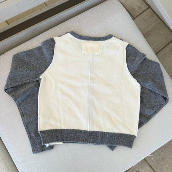 Free People Embellished Cardigan Sweater Cashmere Wool Blend Cream Small - Picture 10 of 11